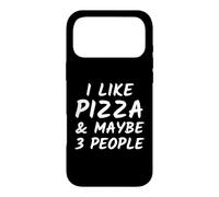 Carcasa para iPhone 17 Pro MAX Me Gusta la Pizza y Tal Vez 3 Personas - Amante de la Comida Italiana - Divertido