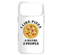 Carcasa para iPhone 17 Pro MAX Me Gusta la Pizza y Tal Vez 3 Personas - Amante de la Comida Italiana - Divertido