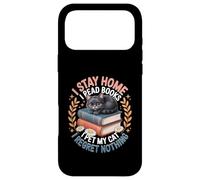 Carcasa para iPhone 17 Pro MAX Me quedo en casa Leo Libros Acaricio a mi Gato No me arrepiento de Nada