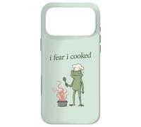 Carcasa para iPhone 17 Pro MAX Me temo Que cociné a Frog Chef Burning Food, Divertido Meme de Weirdcore