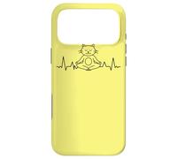 Carcasa para iPhone 17 Pro MAX Meditación de los Chakras del Yoga ECG Cat Gato