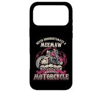 Carcasa para iPhone 17 Pro MAX Meemaw - Camisa de Motociclista Never Underestimate Motorcycle Grandma