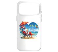 Carcasa para iPhone 17 Pro MAX Mele Kalikimaka Tropical Santa Relajándose en la Playa Hawaii
