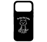 Carcasa para iPhone 17 Pro MAX Meme Divertido de Gato Triste No Hay Paseo en Bicicleta Hoy Montando en Bicicleta Ciclista