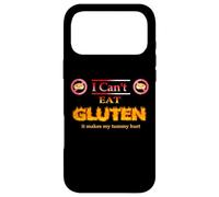 Carcasa para iPhone 17 Pro MAX Meme Gracioso, No Puedo Comer Gluten Hace Que me Duele la Barriga