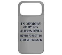 Carcasa para iPhone 17 Pro MAX Memory of My Son Always Loved Never Forgotten Son Memorial