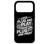 Carcasa para iPhone 17 Pro MAX Menos Plug and Play Más Plug and Pray Funny Network Engineer