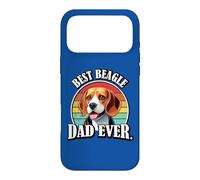 Carcasa para iPhone 17 Pro MAX Mens Boys Kids Retro Sunset Vintage Best Beagle Dad Ever
