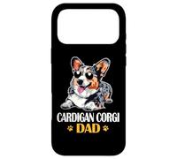 Carcasa para iPhone 17 Pro MAX Mens Cool Cardigan Corgi Dad Blue Merle Corgi Lover