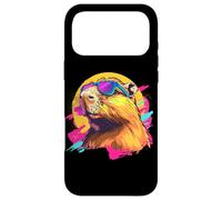 Carcasa para iPhone 17 Pro MAX Mens Womens 80s 90s Retro Vintage Sunglasses Capybara Lover