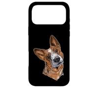 Carcasa para iPhone 17 Pro MAX Mens Womens Cute Watercolor Illustration Art Basenji Lover