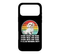 Carcasa para iPhone 17 Pro MAX Mens Womens Funny Every Snack Watching You Maltese Lover