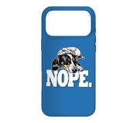 Carcasa para iPhone 17 Pro MAX Mens Womens Girls Funny Napping Nope Piebald Dachshund Lover