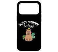 Carcasa para iPhone 17 Pro MAX Mens Womens Kids Girls Kawaii Lover Don't Worry Be Capy