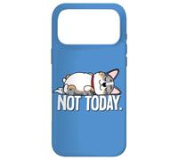 Carcasa para iPhone 17 Pro MAX Mens Womens Kids Not Today Nap Cardigan Blue Merle Corgi Dog