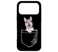 Carcasa para iPhone 17 Pro MAX Mens Womens Kids Pocket Siberian Husky Dog Lover