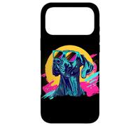 Carcasa para iPhone 17 Pro MAX Mens Womens Moms Funny 80s Retro Vintage Black Great Dane