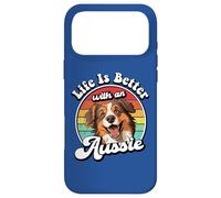 Carcasa para iPhone 17 Pro MAX Mens Womens Retro Vintage Life Is Better Red Aussie Lover