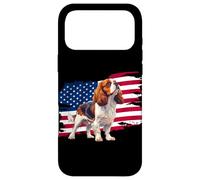 Carcasa para iPhone 17 Pro MAX Mens Womens USA Flag American 4th July Cavalier Dog Mom