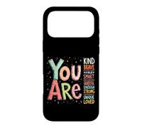 Carcasa para iPhone 17 Pro MAX Mensaje edificante de Citas motivacionales de afirmaciones positivas