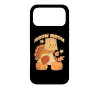 Carcasa para iPhone 17 Pro MAX Meow Meow Divertido Día de Acción de Gracias Pavo Gato Amante Gatito