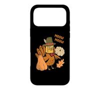 Carcasa para iPhone 17 Pro MAX Meow Meow Divertido Día de Acción de Gracias Pavo Gato Amante Gatito