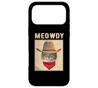 Carcasa para iPhone 17 Pro MAX Meowdy Cowboy Hat Cat Funny Kitty Kitten Cats Lovers