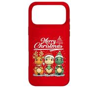 Carcasa para iPhone 17 Pro MAX Merry Christmas T-Rex Santa Dinosaur T-Rex Dino Xmas Tree
