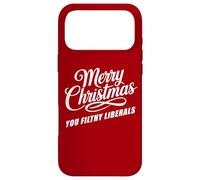 Carcasa para iPhone 17 Pro MAX Merry Christmas You Filthy Liberals - Santa Funny