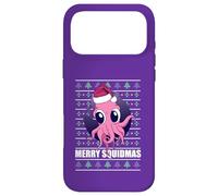Carcasa para iPhone 17 Pro MAX Merry SQUIDMAS Suéter Feo de Navidad con diseño de Pulpo de Papá Noel