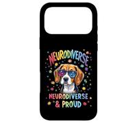 Carcasa para iPhone 17 Pro MAX Mes de concienciación sobre el Autismo Neurodiversidad Beagle