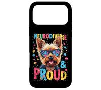 Carcasa para iPhone 17 Pro MAX Mes de concienciación sobre el Autismo Neurodiversidad Yorkshire Terrier