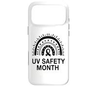 Carcasa para iPhone 17 Pro MAX Mes de Seguridad UV Boho Rainbow - Prevención del cáncer de Piel