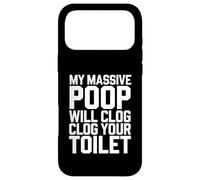 Carcasa para iPhone 17 Pro MAX Mi Caca masiva obstruirá tu Inodoro