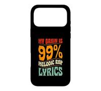 Carcasa para iPhone 17 Pro MAX Mi Cerebro es 99 por ciento de Canciones de Rap melódico