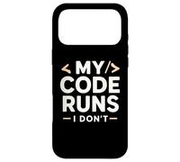 Carcasa para iPhone 17 Pro MAX Mi código se Ejecuta yo no | Coding Joke Funny Software Engineer