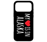 Carcasa para iPhone 17 Pro MAX MI CORAZÓN ESTÁ EN Alaska Cute American State