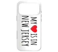 Carcasa para iPhone 17 Pro MAX MI CORAZÓN ESTÁ EN Nueva Jersey Lindo Estado Americano