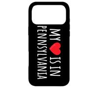 Carcasa para iPhone 17 Pro MAX MI CORAZÓN ESTÁ EN Pennsylvania Lindo Estado Americano