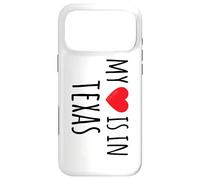 Carcasa para iPhone 17 Pro MAX MI CORAZÓN ESTÁ EN Texas Lindo Estado Americano