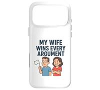 Carcasa para iPhone 17 Pro MAX Mi Esposa GANA Todos los argumentos