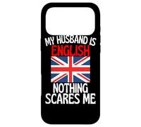 Carcasa para iPhone 17 Pro MAX Mi Esposo es inglés Nada me Asusta Esposo Divertido