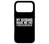 Carcasa para iPhone 17 Pro MAX Mi Esposo me Hizo Gordo Divertido Diciendo Esposa día de la Madre