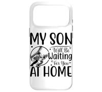 Carcasa para iPhone 17 Pro MAX Mi Hijo te estará Esperando en casa béisbol