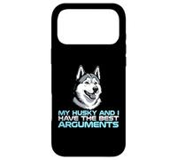 Carcasa para iPhone 17 Pro MAX Mi Husky y yo Tenemos los Mejores argumentos dueño de Perro
