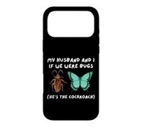 Carcasa para iPhone 17 Pro MAX Mi Marido y yo si fuéramos bichos Divertido cucaracha Meme Esposa