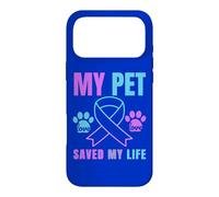 Carcasa para iPhone 17 Pro MAX Mi Mascota salvó mi Vida Prevención del Suicidio Emocional Perro Gato