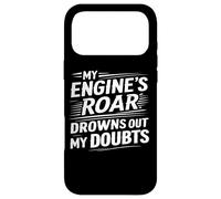 Carcasa para iPhone 17 Pro MAX Mi Rugido de Motor ahoga mis Dudas Divertidas Citas de restauración