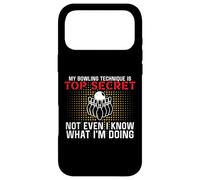 Carcasa para iPhone 17 Pro MAX Mi técnica de Bolos es Top Secret Funny Bowling Bowler