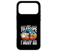 Carcasa para iPhone 17 Pro MAX Mi telescopio está Llamando astronomía observación de Estrellas Retro